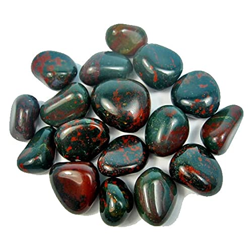 Pachamama Essentials Bloodstone tumbled stone for grounding energy and balance.