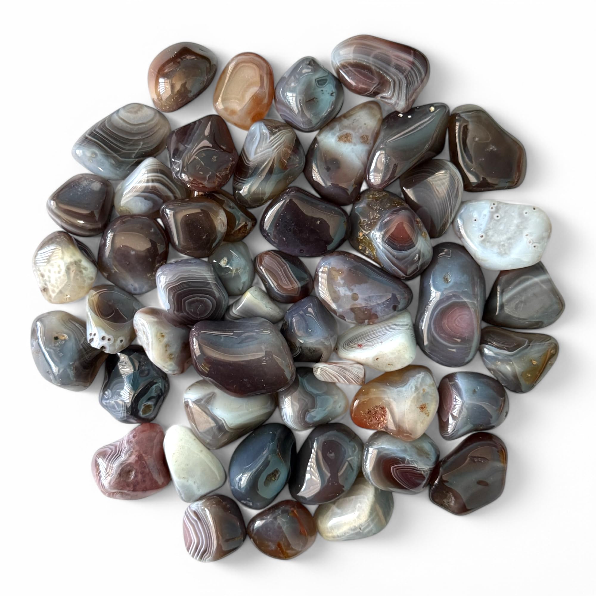 Pachamama Essentials Botswana Agate Sunset Stone for Reiki and decorative display
