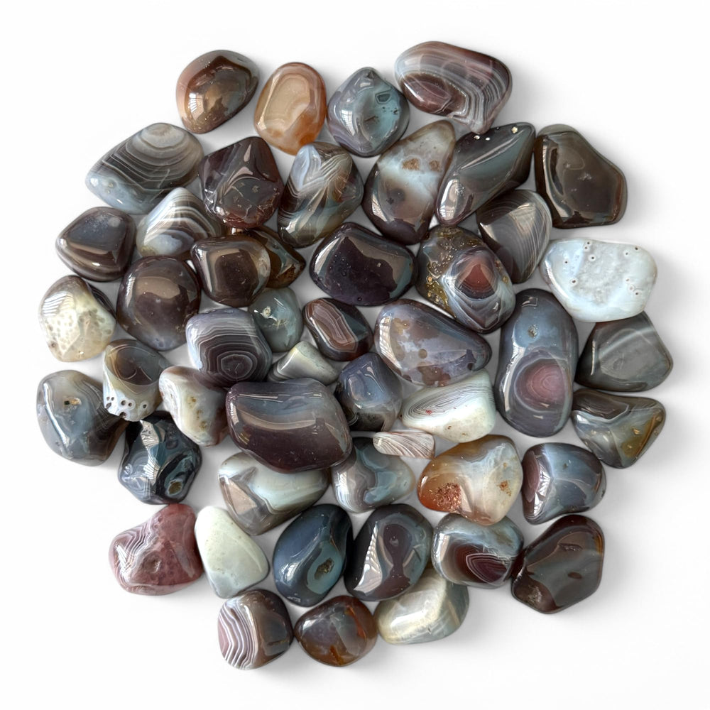 Pachamama Essentials Botswana Agate Sunset Stone for Reiki and decorative display