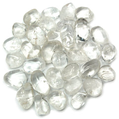 Pachamama Essentials Clear Quartz Tumbled 5 stones for meditation and energy focus.
