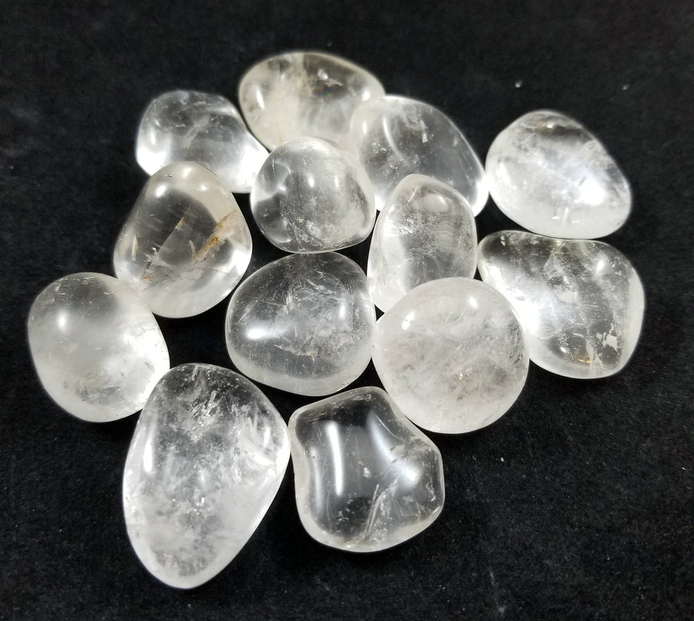 Pachamama Essentials Clear Quartz Tumbled 5 stones enhance intention and clarity.