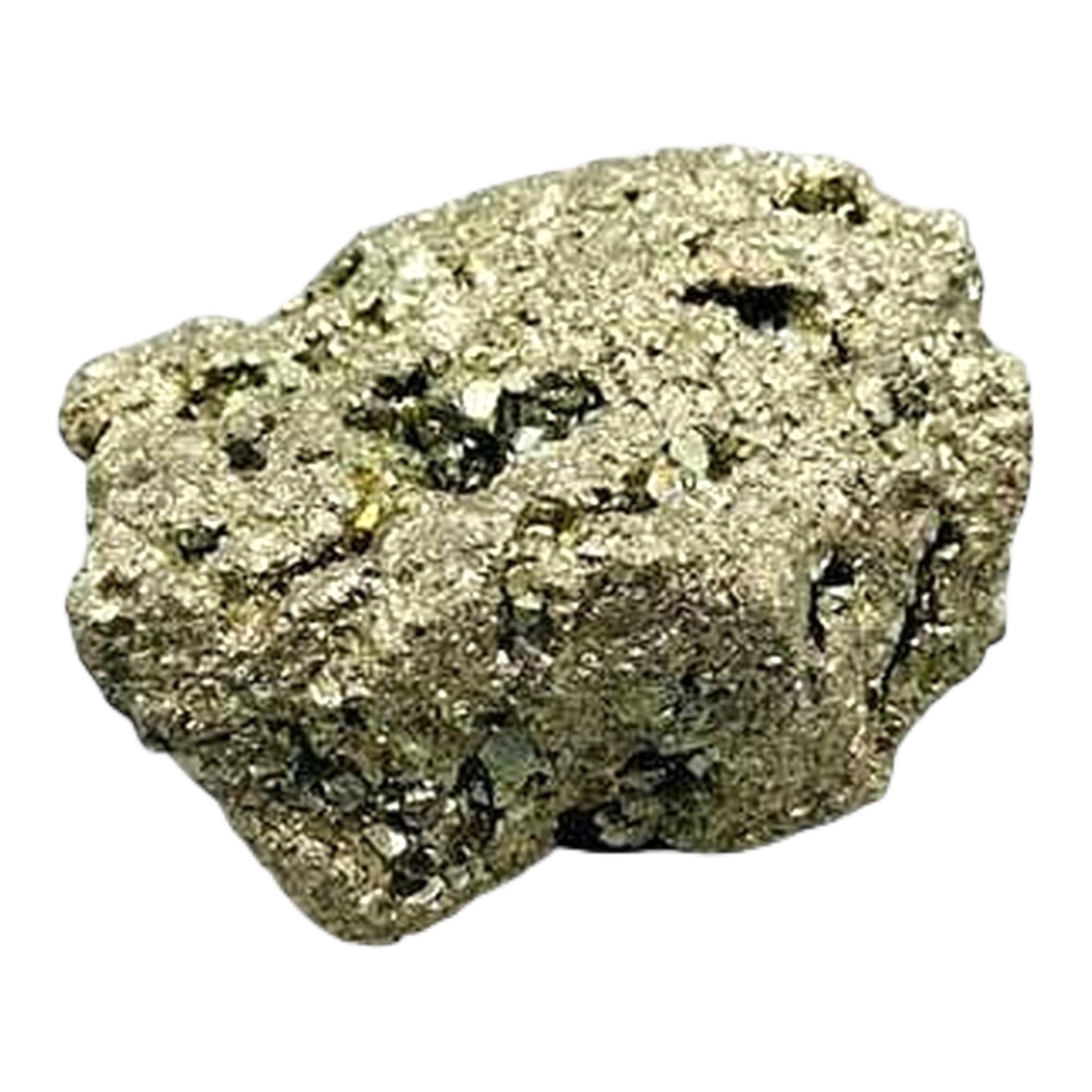 Pachamama Essentials Pyrite from Peru raw piece chispa texture for focus and confidence
