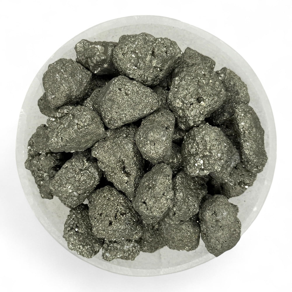 Pachamama Essentials Pyrite from Peru brassy gold glow for creativity and energy