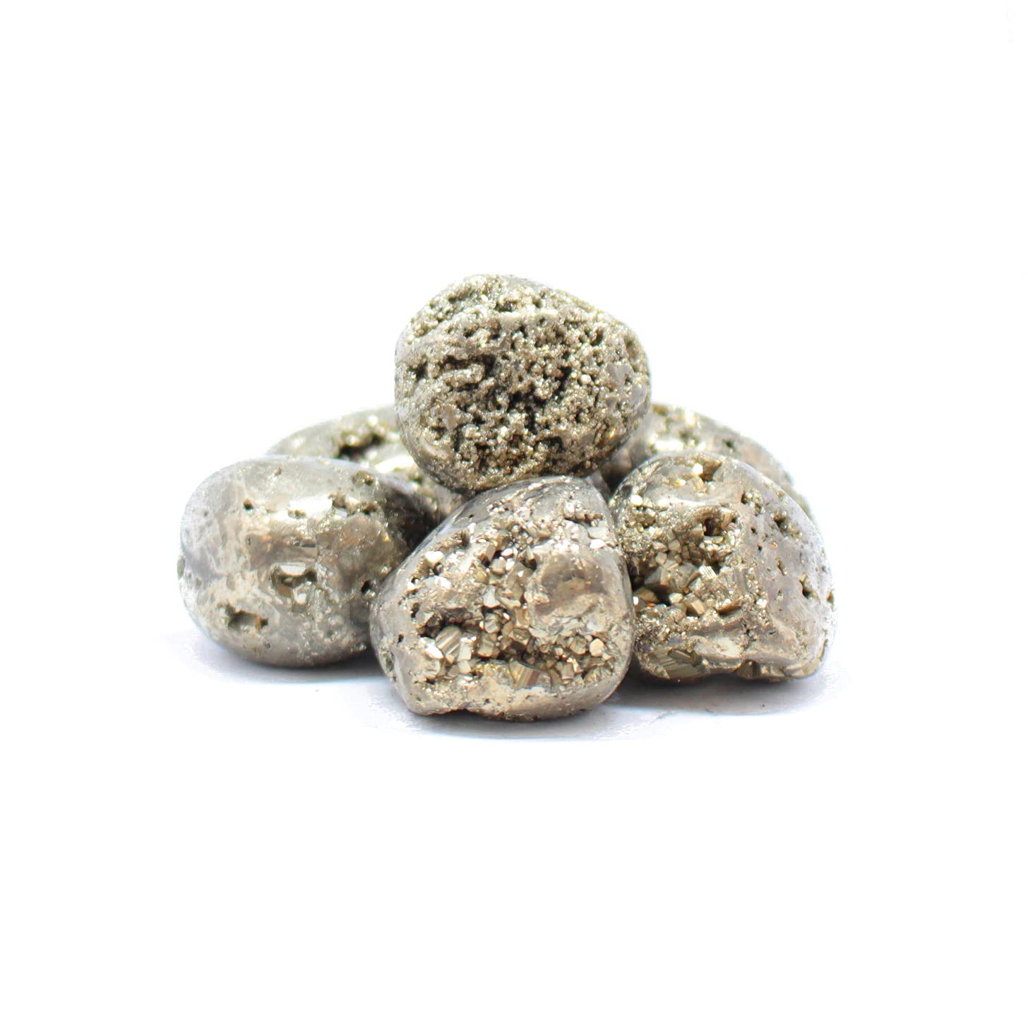 PACHAMAMA ESSENTIALS pyrite tumbled stone from Peru with protective energy.