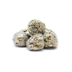 PACHAMAMA ESSENTIALS pyrite tumbled stone from Peru with protective energy.