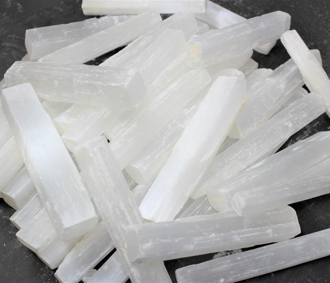Pachamama Essentials selenite stick 3-5 inches clears energy in any space