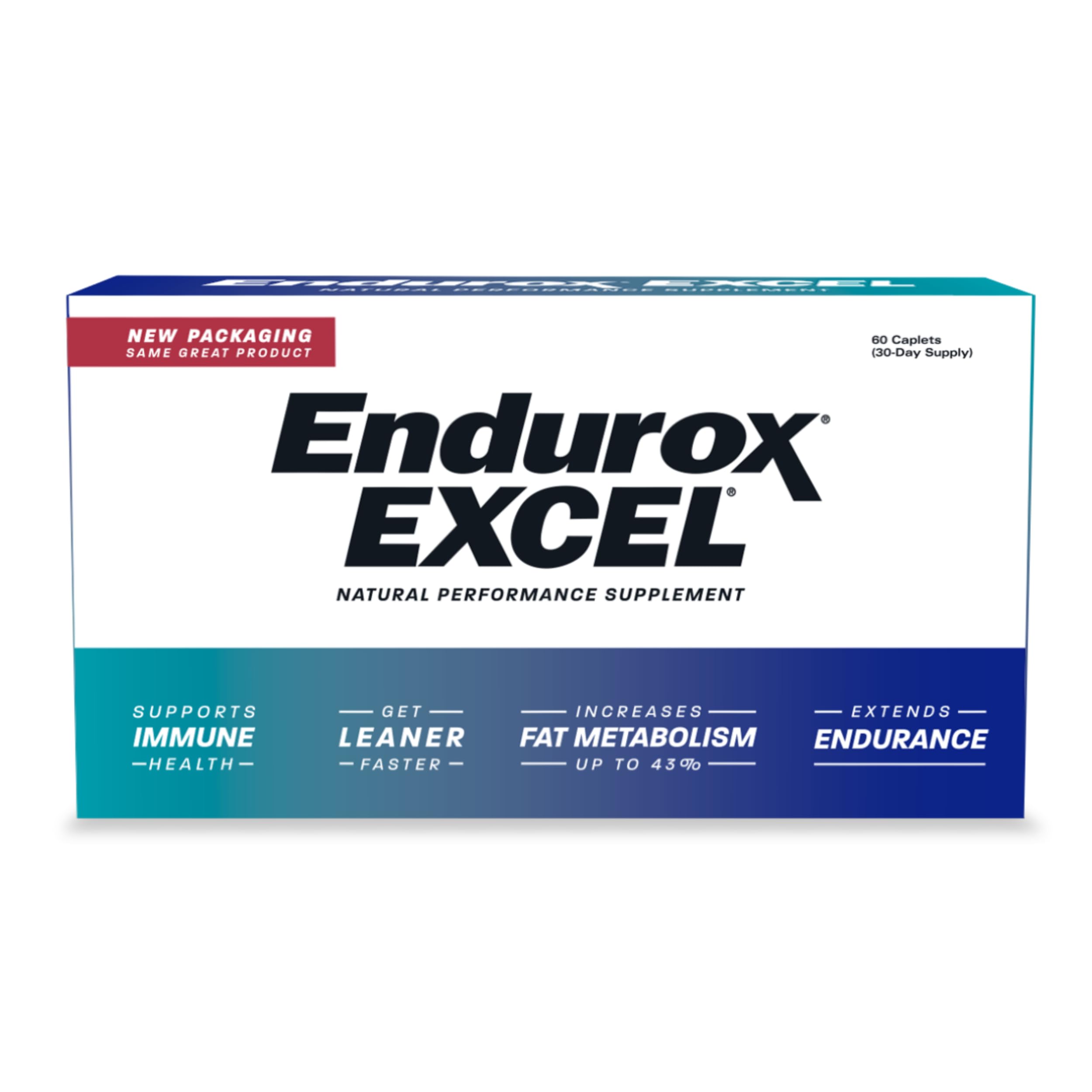 Pacific Health Endurox Excel bottle with 60 capsules for endurance support.