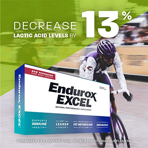 Pacific Health Endurox Excel vitamin E capsule detail indicating antioxidant recovery support.