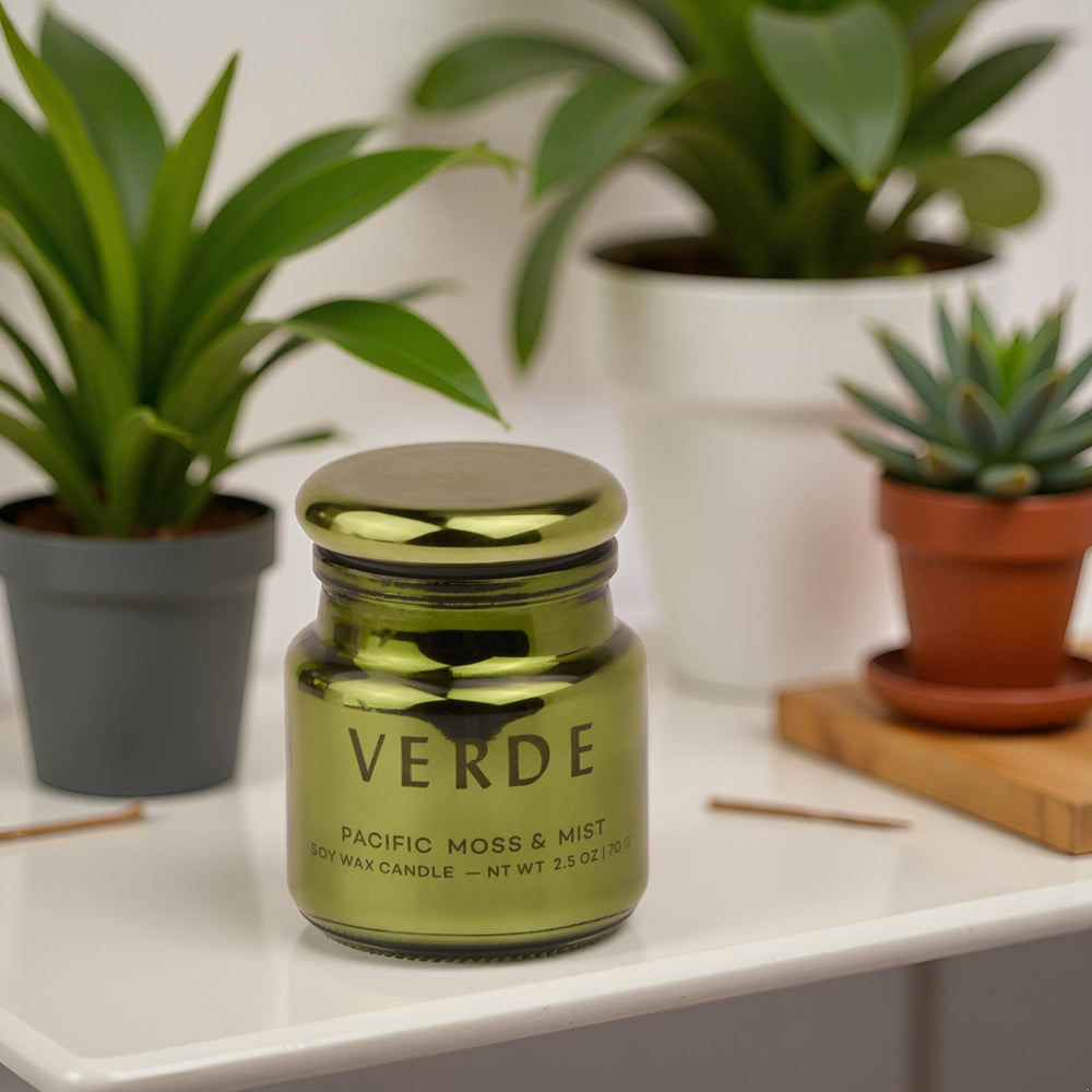 Paddywax Chroma candle displayed on shelf to enhance room decor