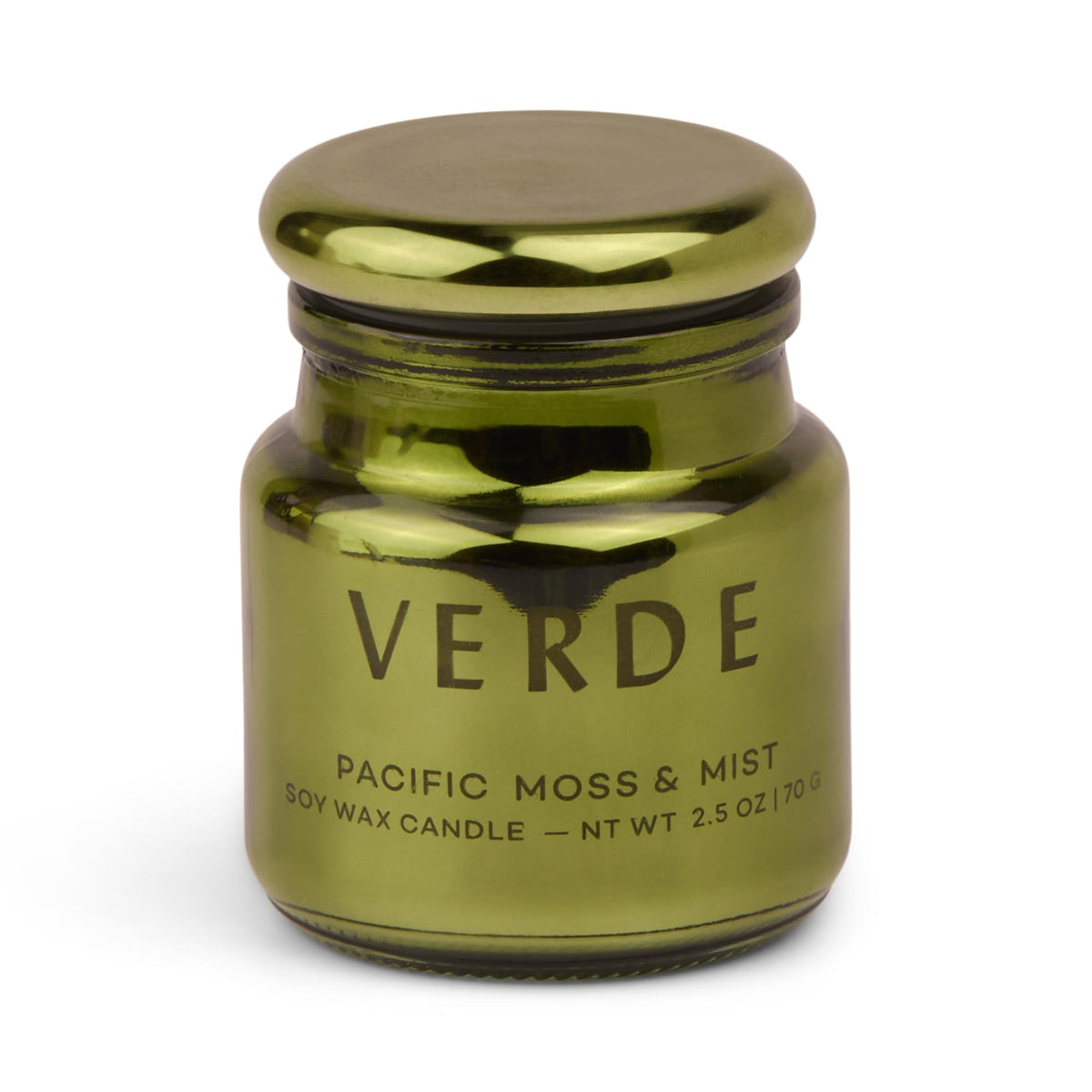 Paddywax Chroma green jar with lid, a stylish decorative candle accent