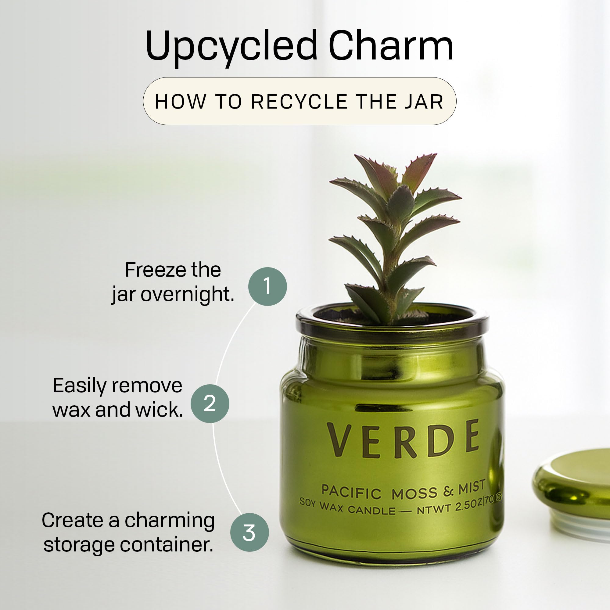 Paddywax Chroma reusable jar ready for upcycling and storage