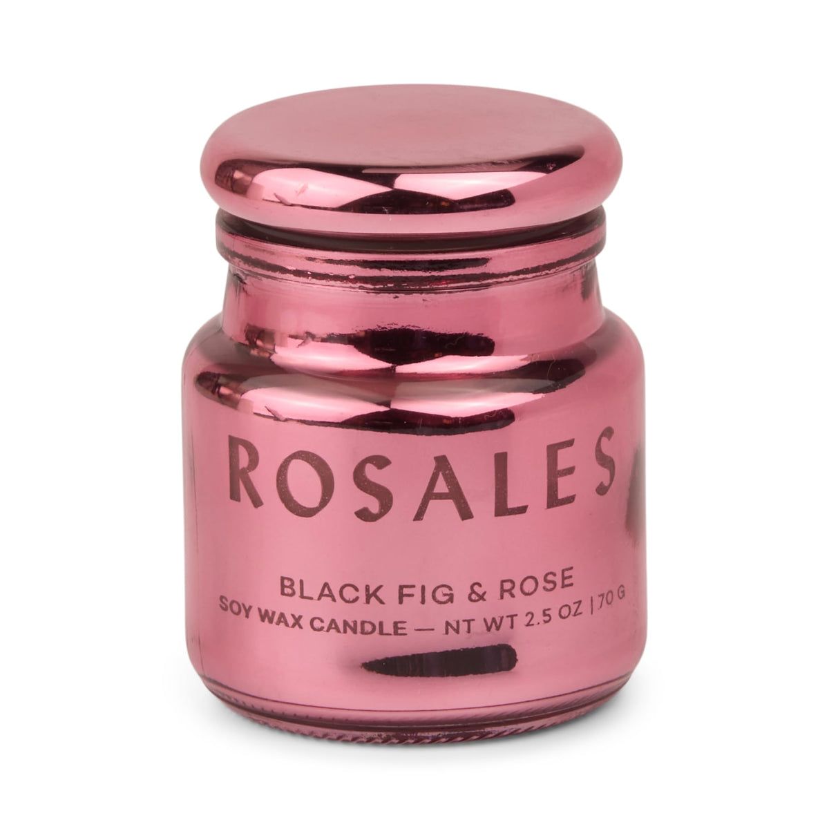 Paddywax Chroma Rosales pink etched jar with lid adds chic ambiance
