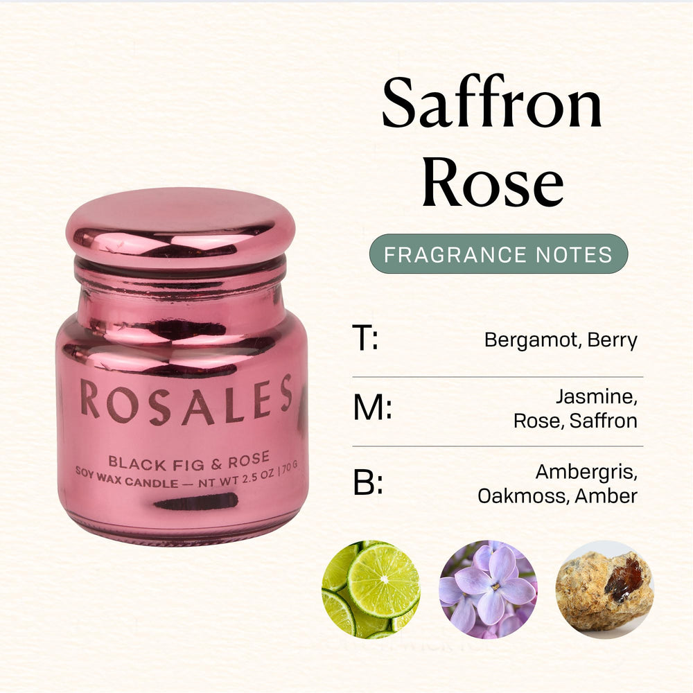 Paddywax Chroma scent notes reveal bergamot, berry, jasmine, rose, saffron