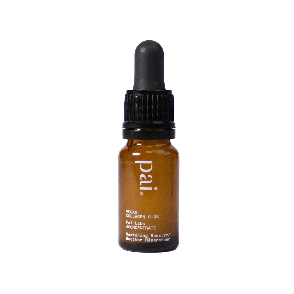Pai Skincare Organic Vegan Collagen bottle demonstrates hydrating, smoothing benefits.