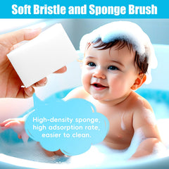 PAKENYESHA cradle-cap brush dual-sided-comb offers fine and wide teeth for versatility.