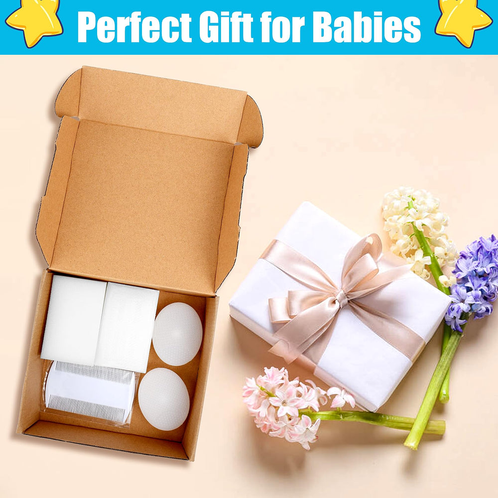 PAKENYESHA cradle-cap brush newborn-hair-care kit for gentle baby grooming.