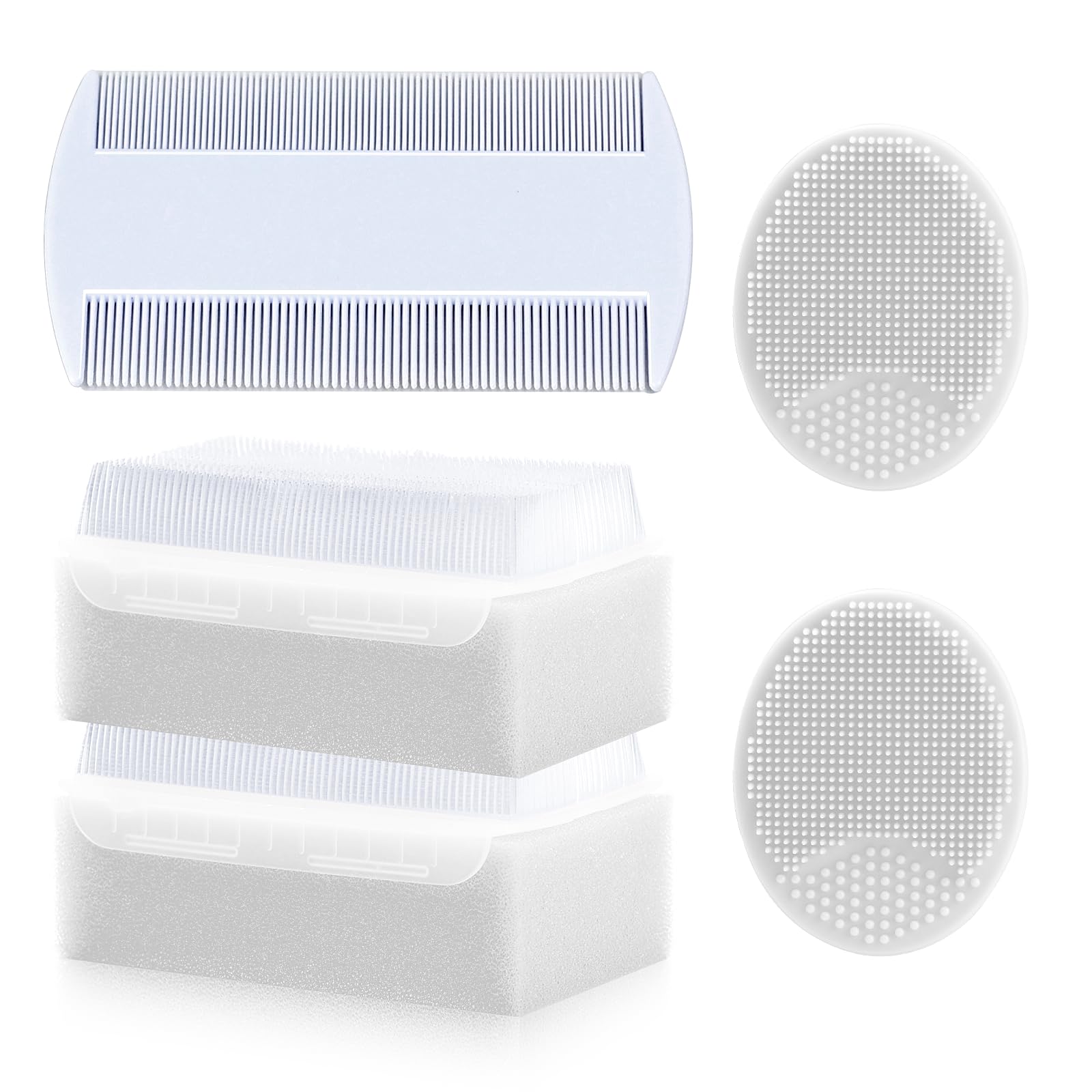 PAKENYESHA cradle-cap brush soft-bristle brush gently cleans flaky scalp areas.