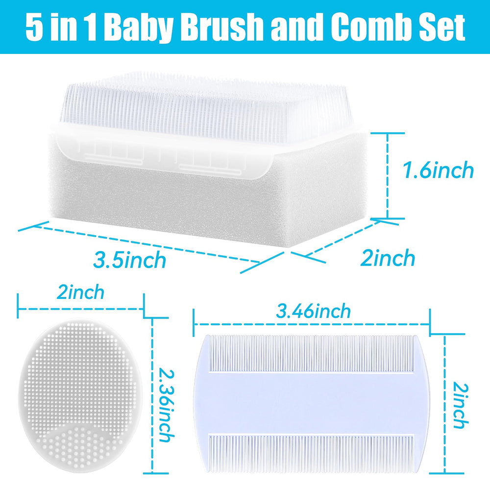 PAKENYESHA cradle-cap brush sponge-brush cleans delicate baby skin softly.