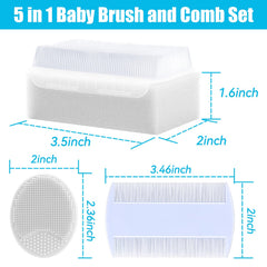 PAKENYESHA cradle-cap brush sponge-brush cleans delicate baby skin softly.