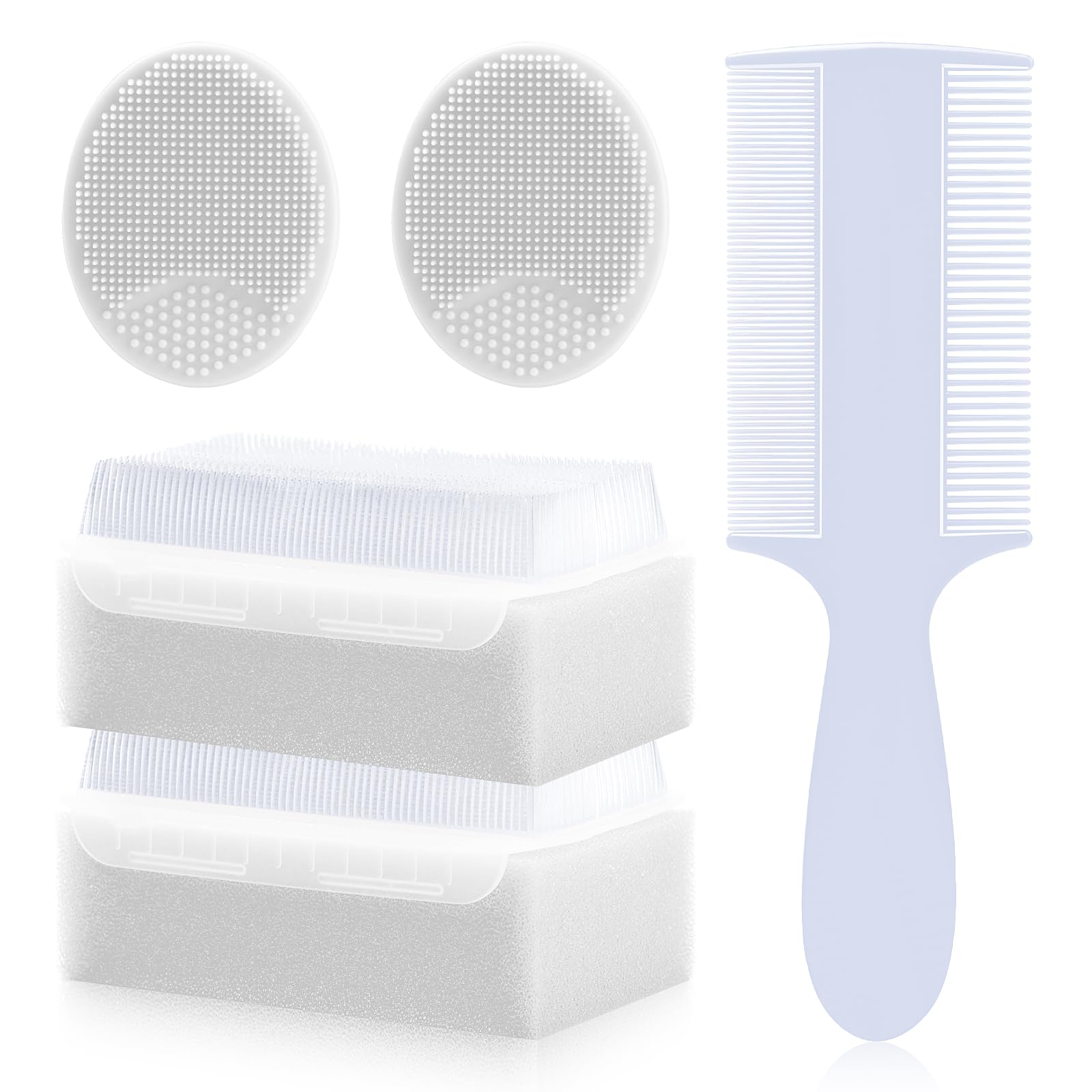 PAKENYESHA 5-in-1 baby brush set white offering gentle, versatile newborn grooming