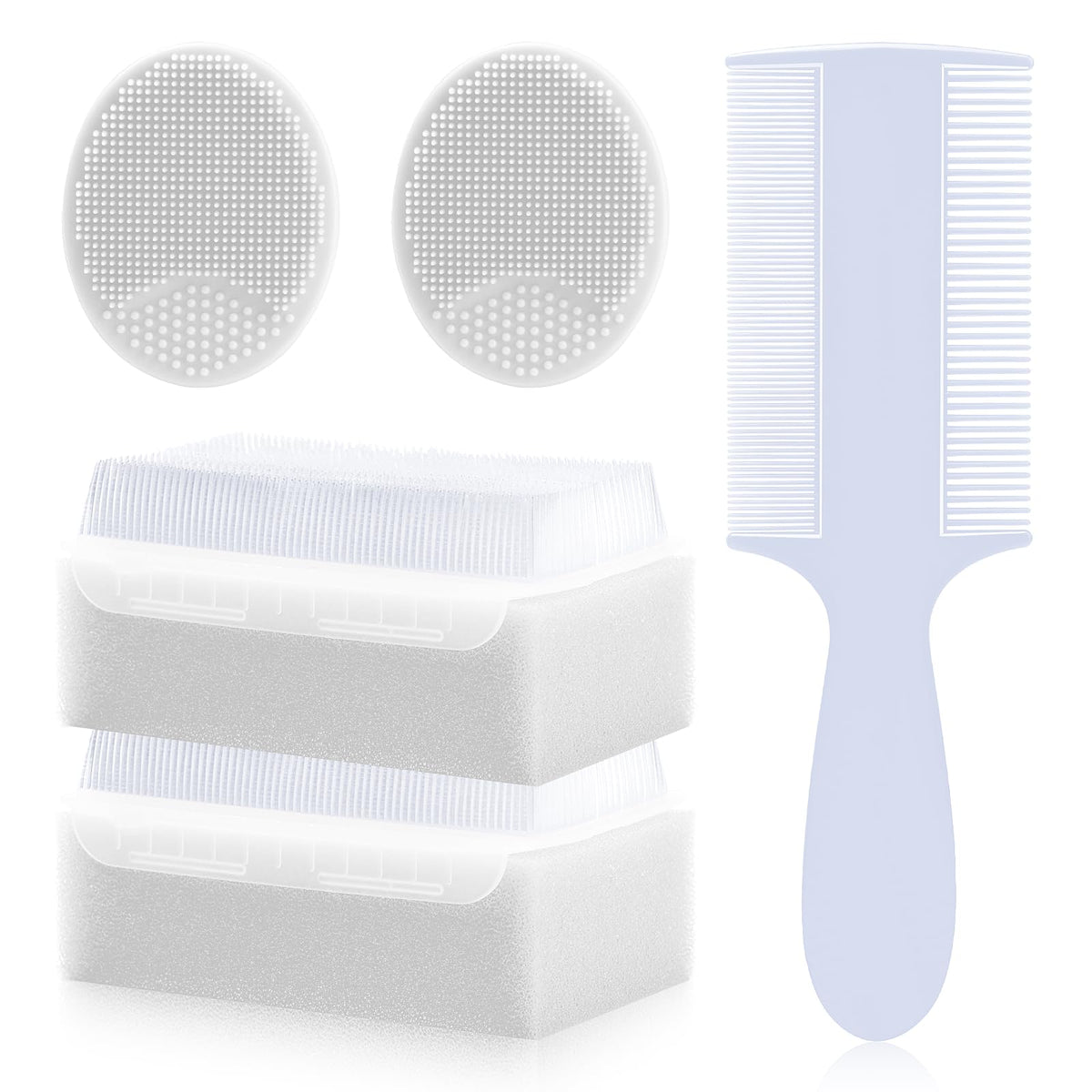 PAKENYESHA 5-in-1 baby brush set white offering gentle, versatile newborn grooming