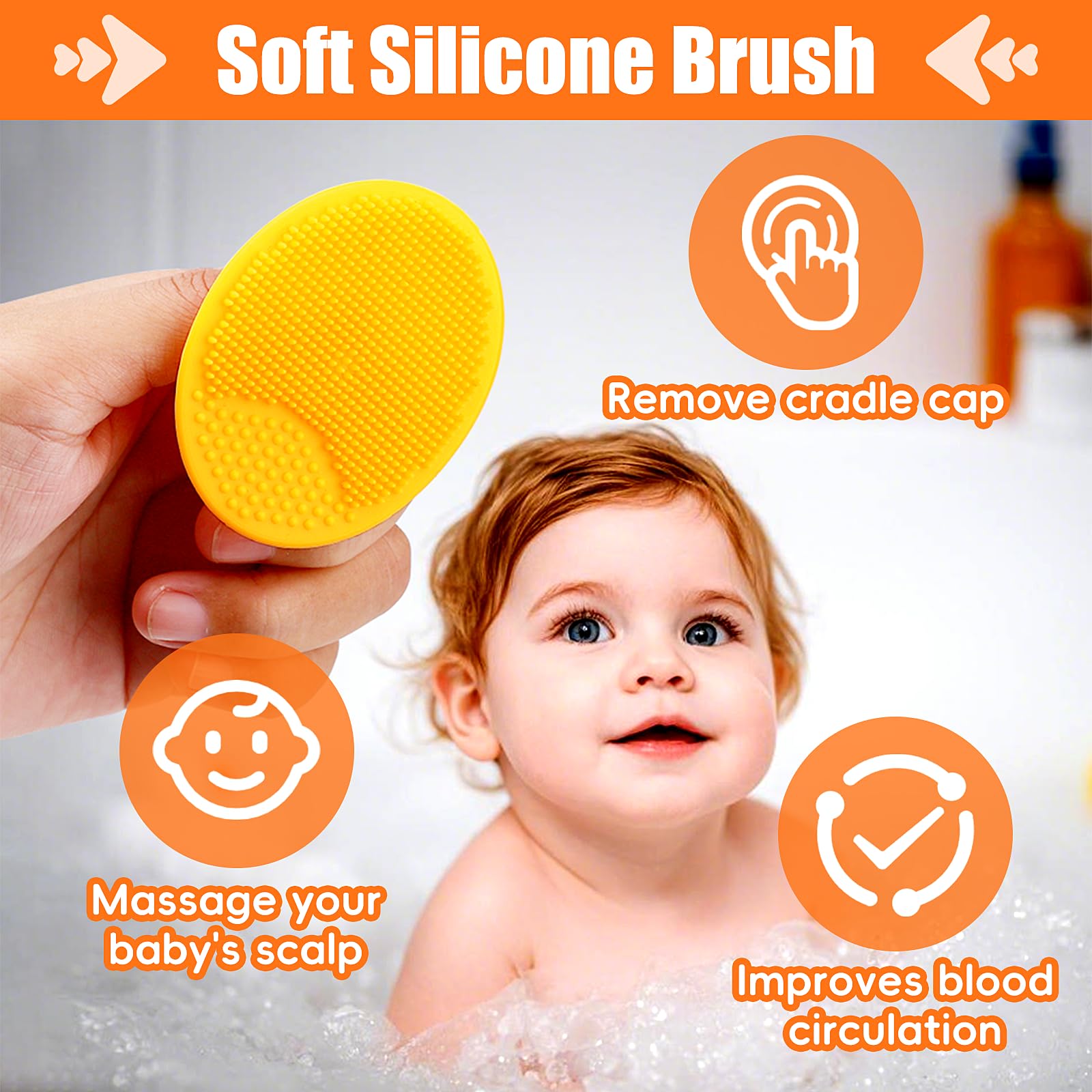 Pakenyesha baby brush set close-up showing versatile grooming tools.