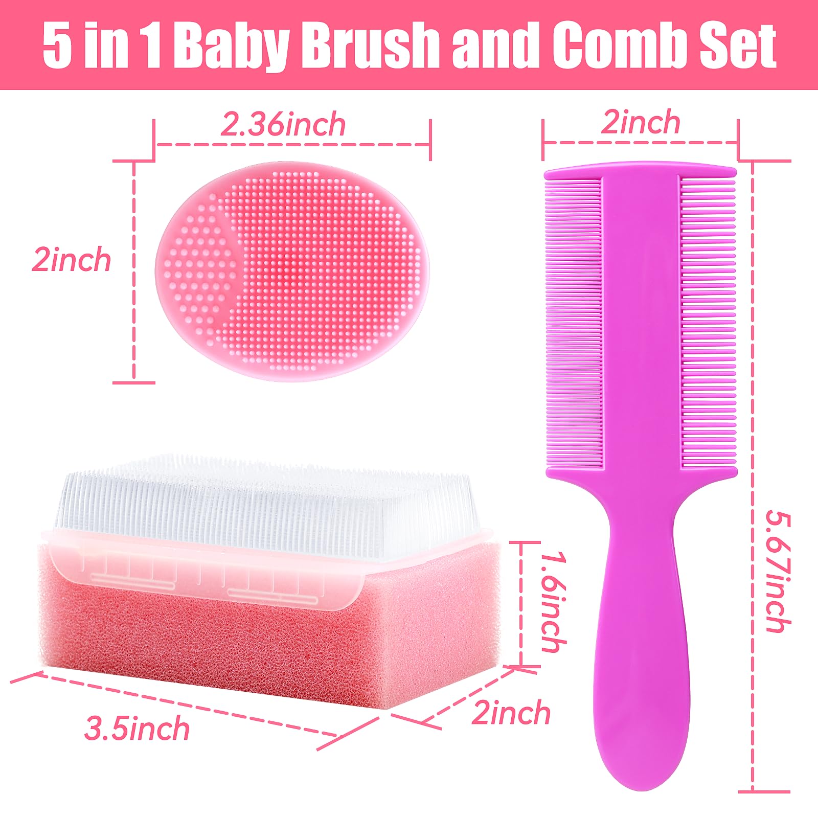 PAKENYESHA sponge brush for thorough cleansing and gentle scrubbing