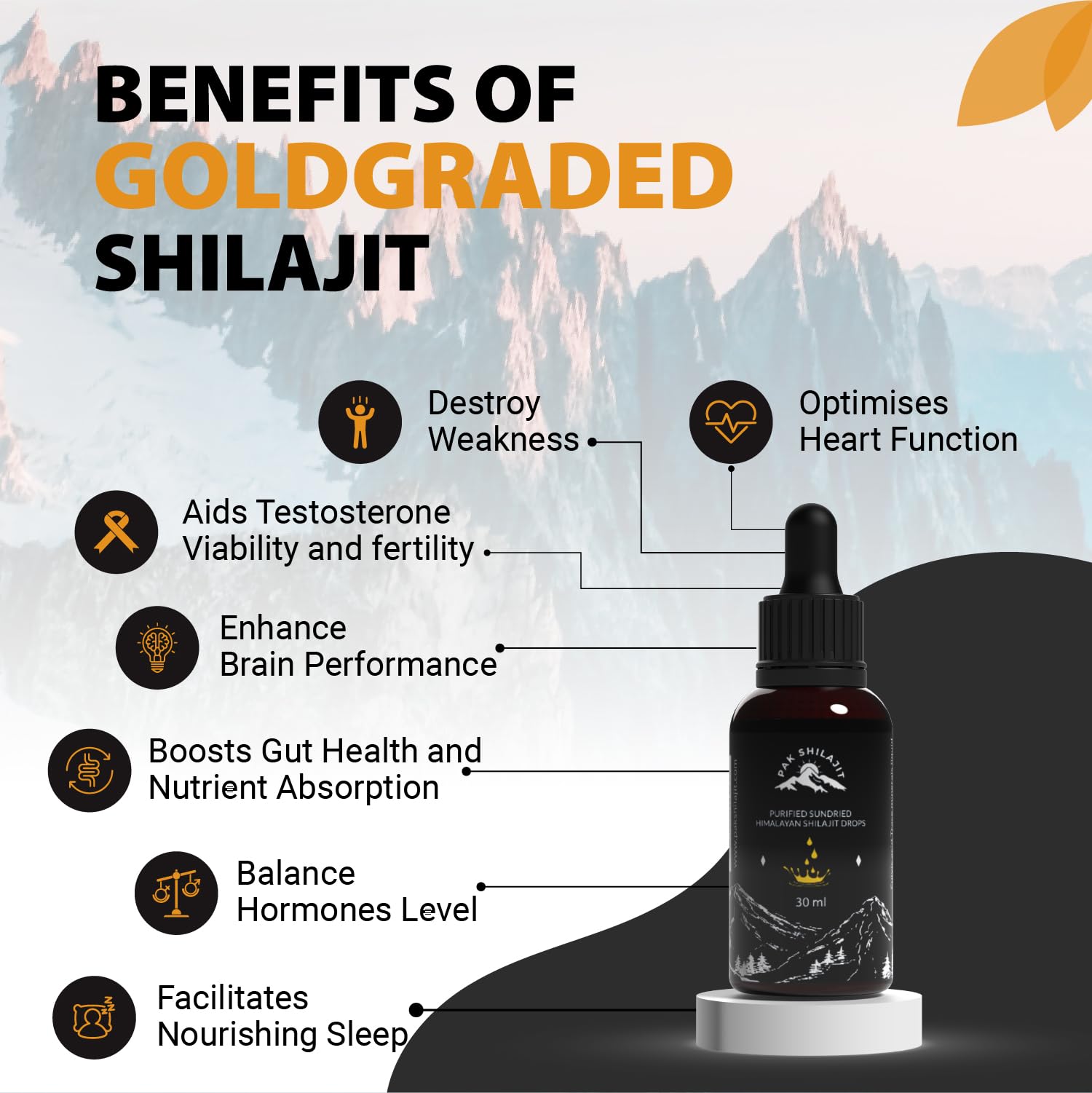 PakShilajit drops undergoing 30-day filtration for purity