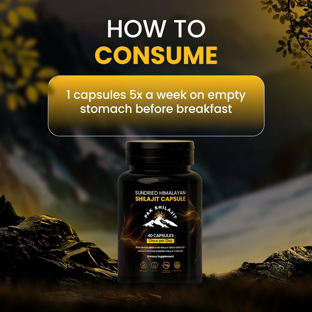 PakShilajit 84 Minerals image emphasizes diverse mineral profile for vitality.