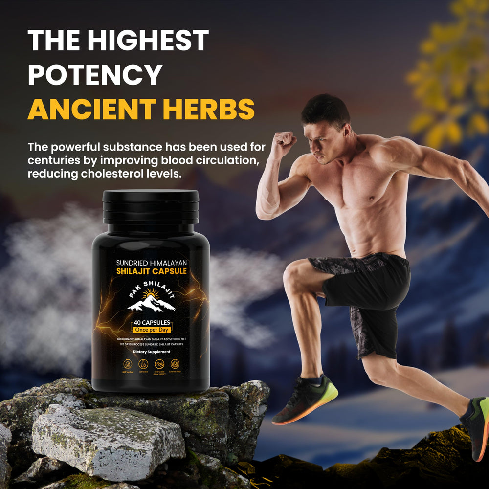 PakShilajit Fulvic and Humic Acids image showcases essential organic compounds.
