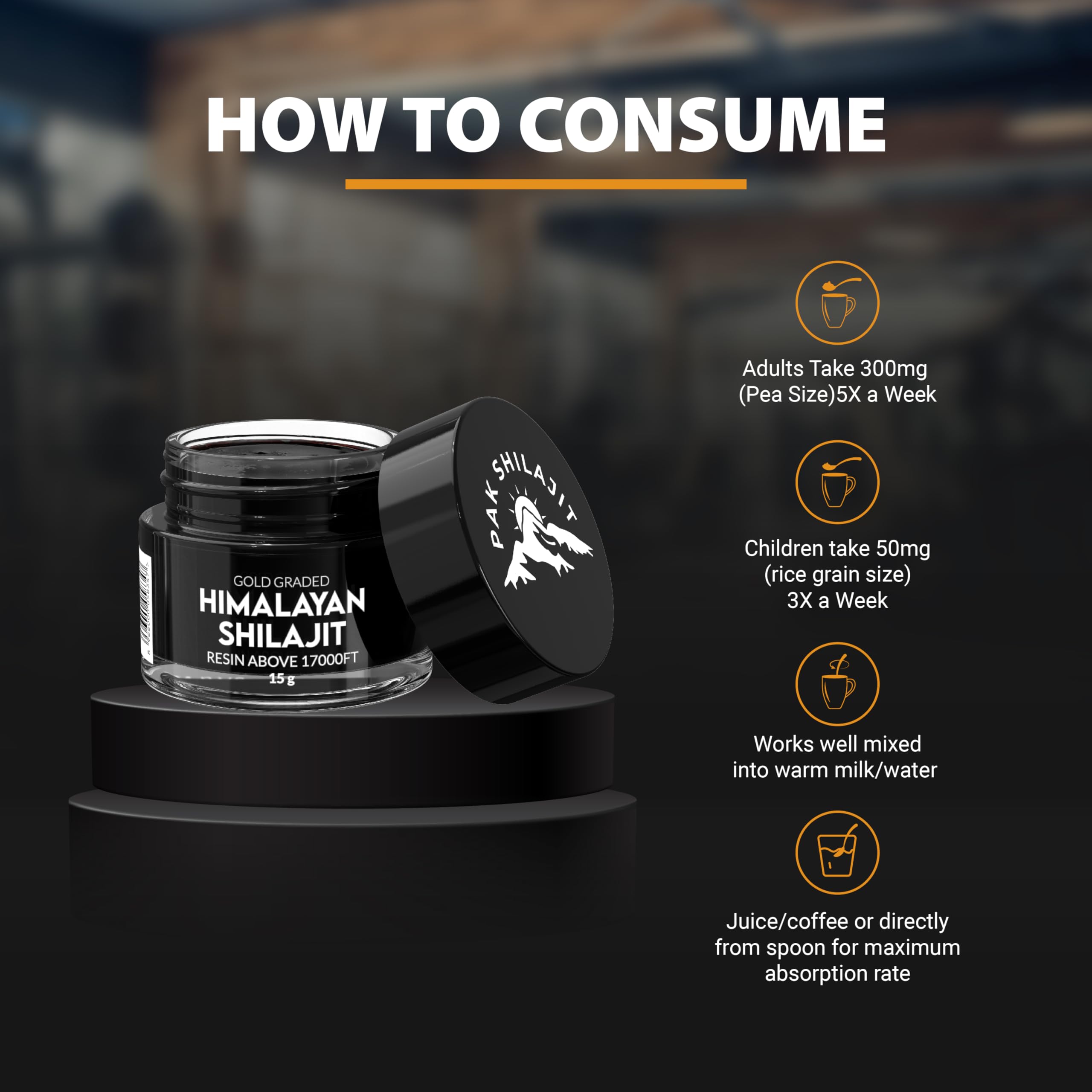 PakShilajit natural essentials banner reinforces premium quality