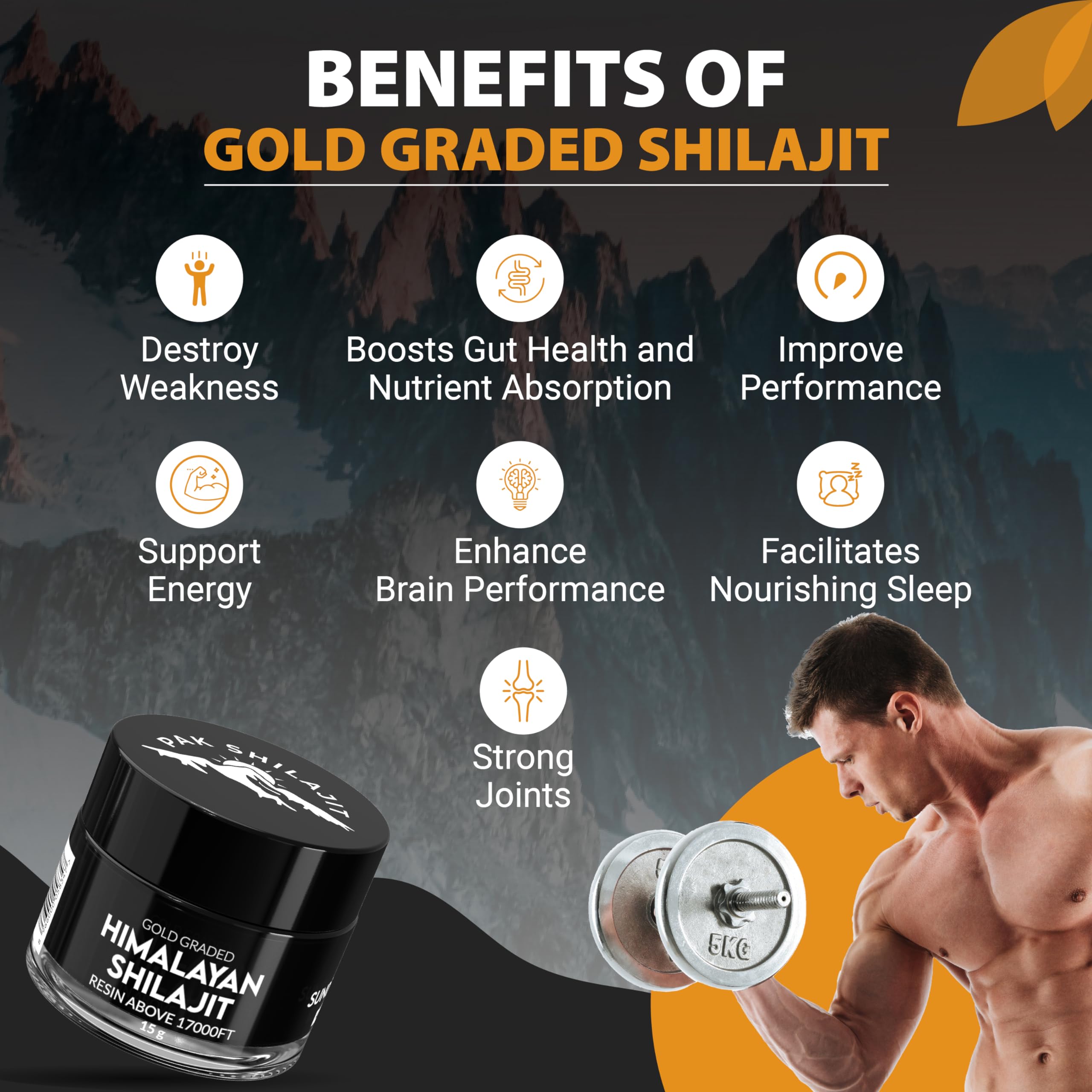 PakShilajit gold graded shilajit resin closeup highlights natural purity and texture