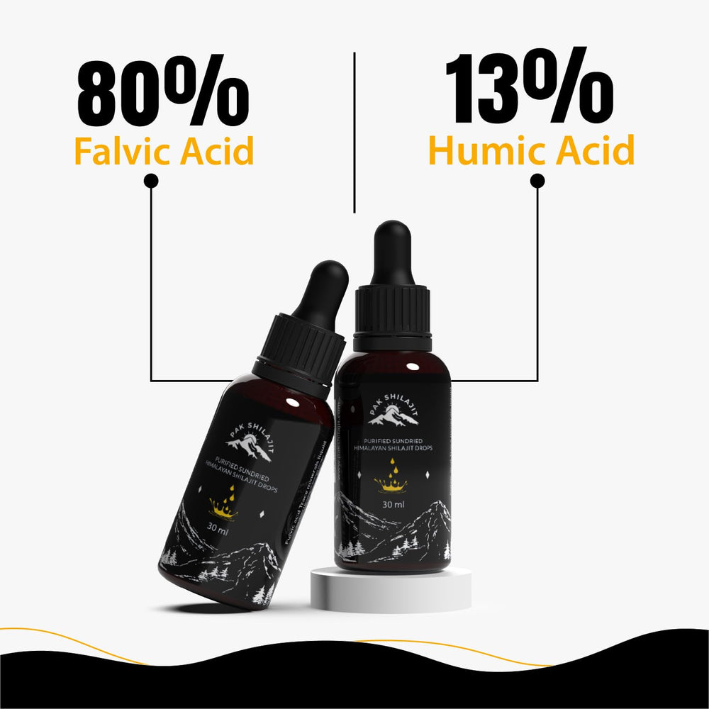 PakShilajit organic Himalayan shilajit drops from pristine mountains