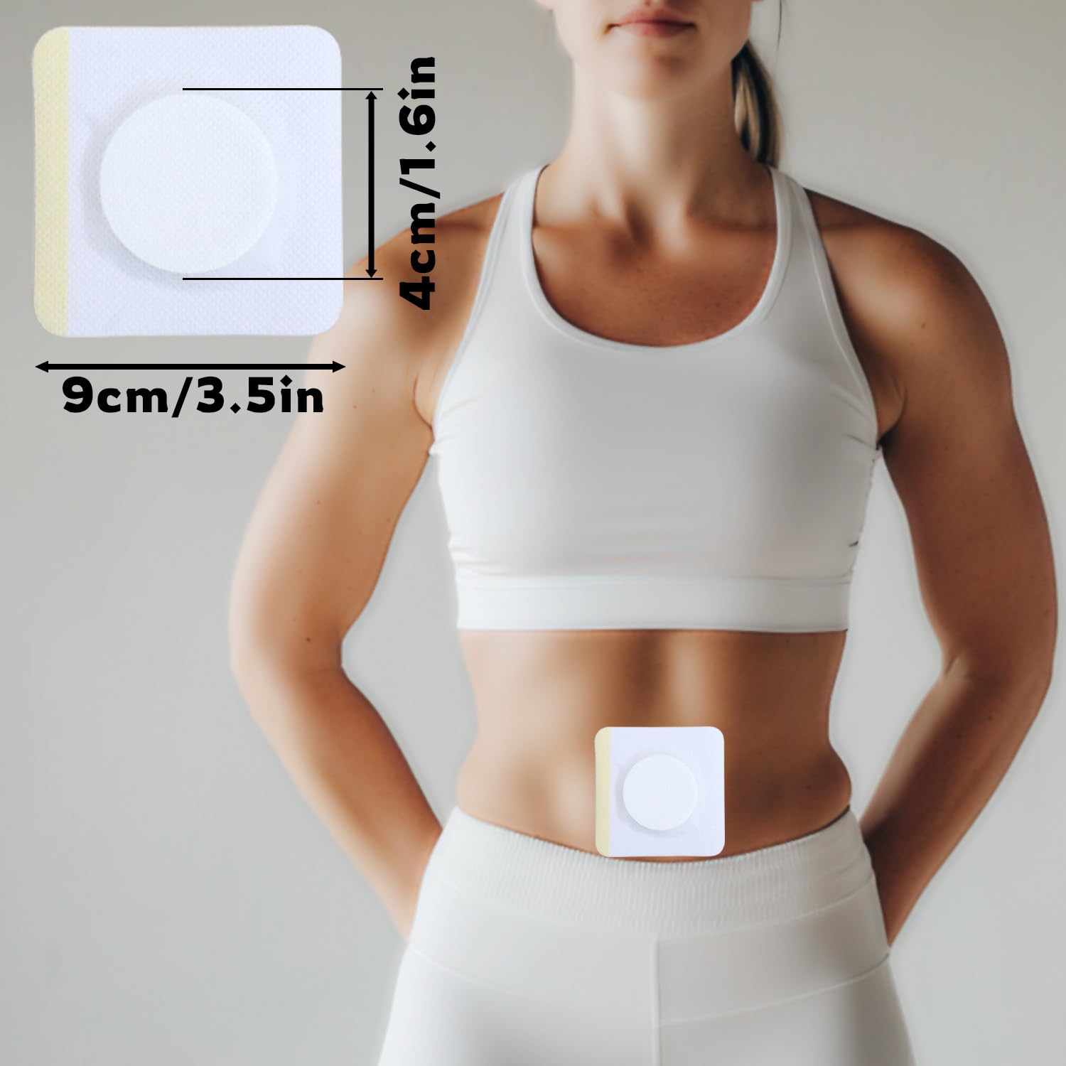 Palakate belly-button patch leakproof design prevents stains during activities