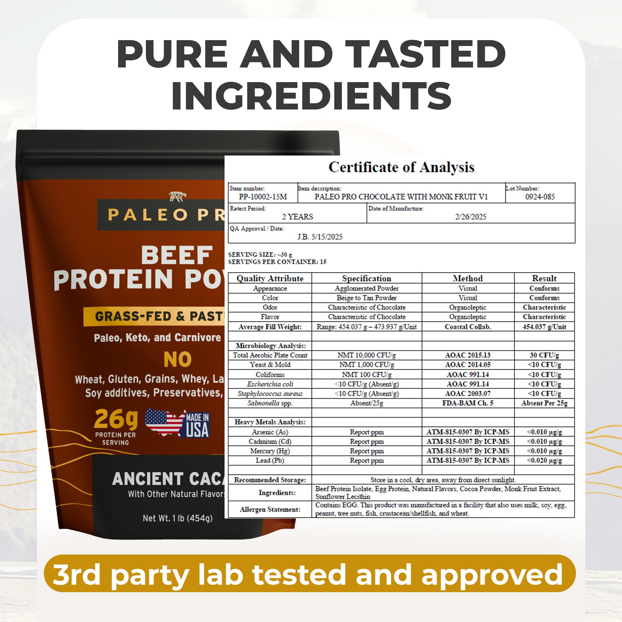 Paleo Pro baking with beef protein powder for protein rich recipes
