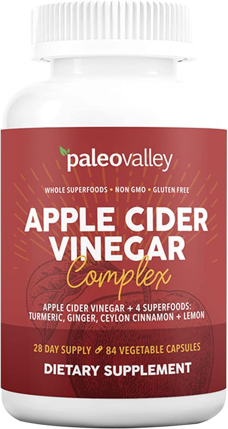 Paleovalley ACV Complex bottle ready for a convenient daily wellness routine.
