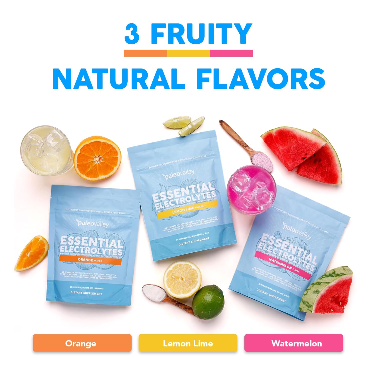 Active person hydrating with Paleovalley electrolytes after training