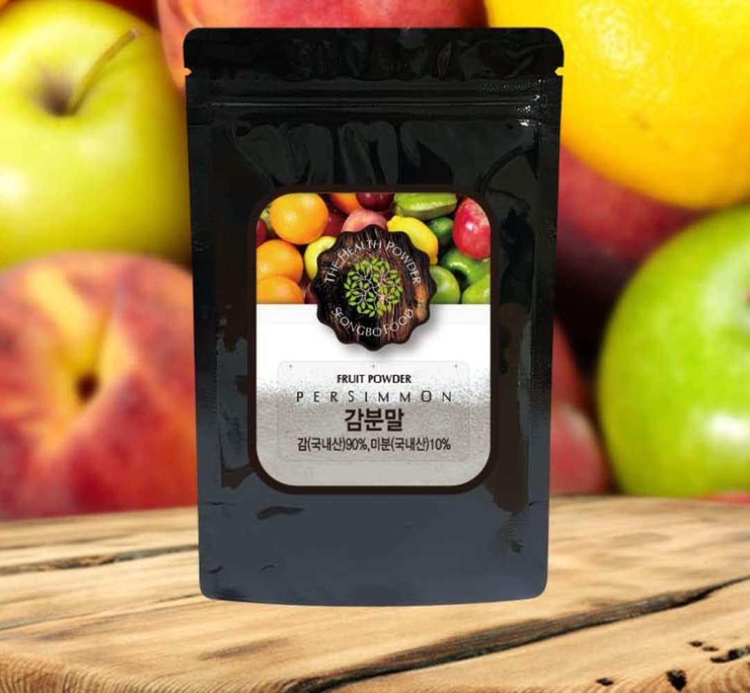 Close-up of PALPLUS persimmon powder texture for easy mixing.