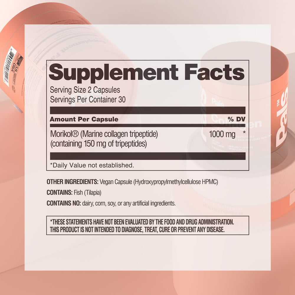 Close-up of PALS capsules emphasizing high bioavailability
