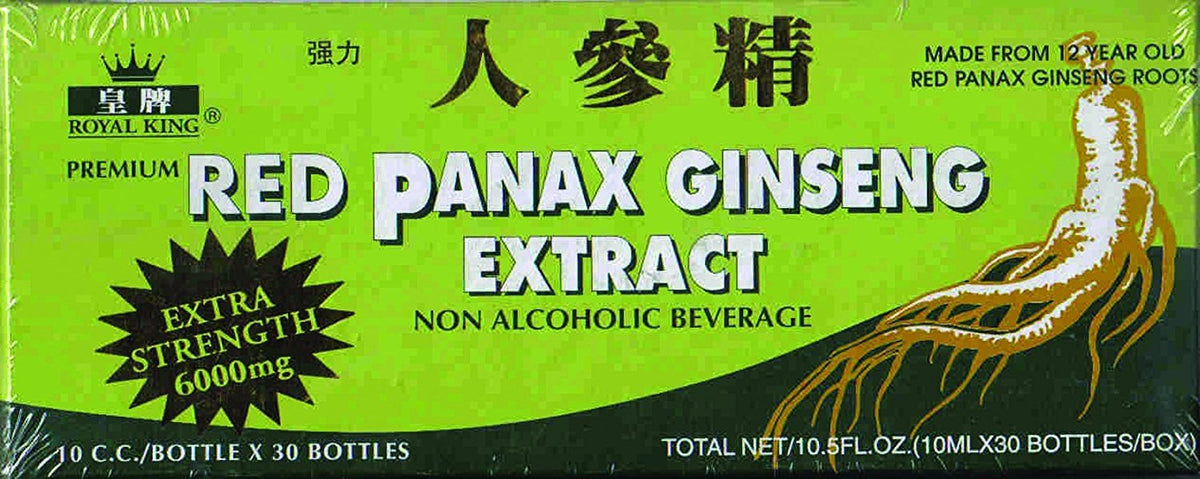 Royal King Red Panax Ginseng bottle pour for daily vitality