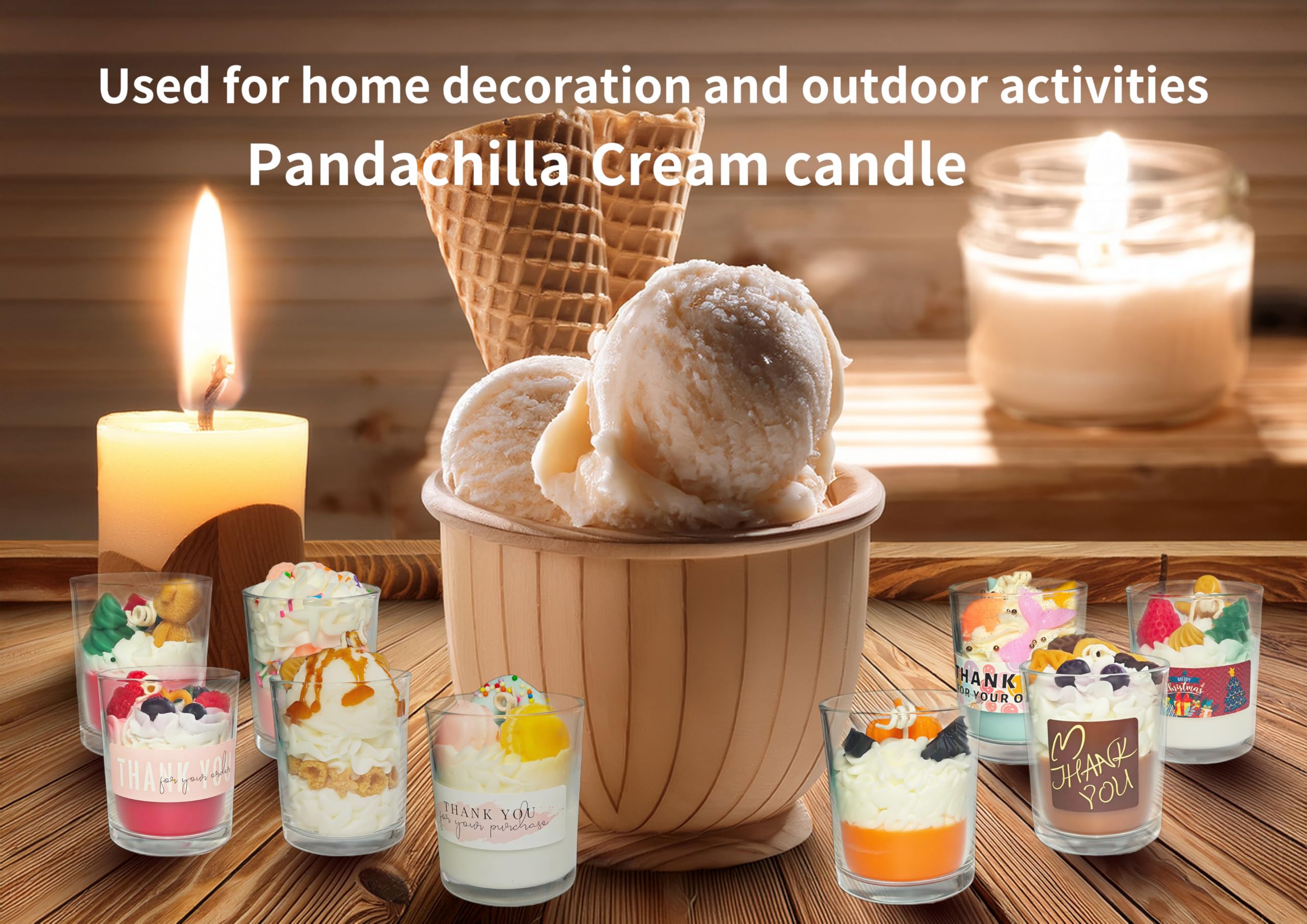 Pandachilla Aroma Candle eco-friendly natural materials used