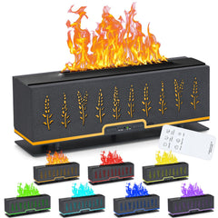 PANGPENG diffuser with seven color LED flame for ambient mood lighting