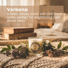 Panier des Sens Verbena Candle wick detail indicates a clean burn with natural cotton