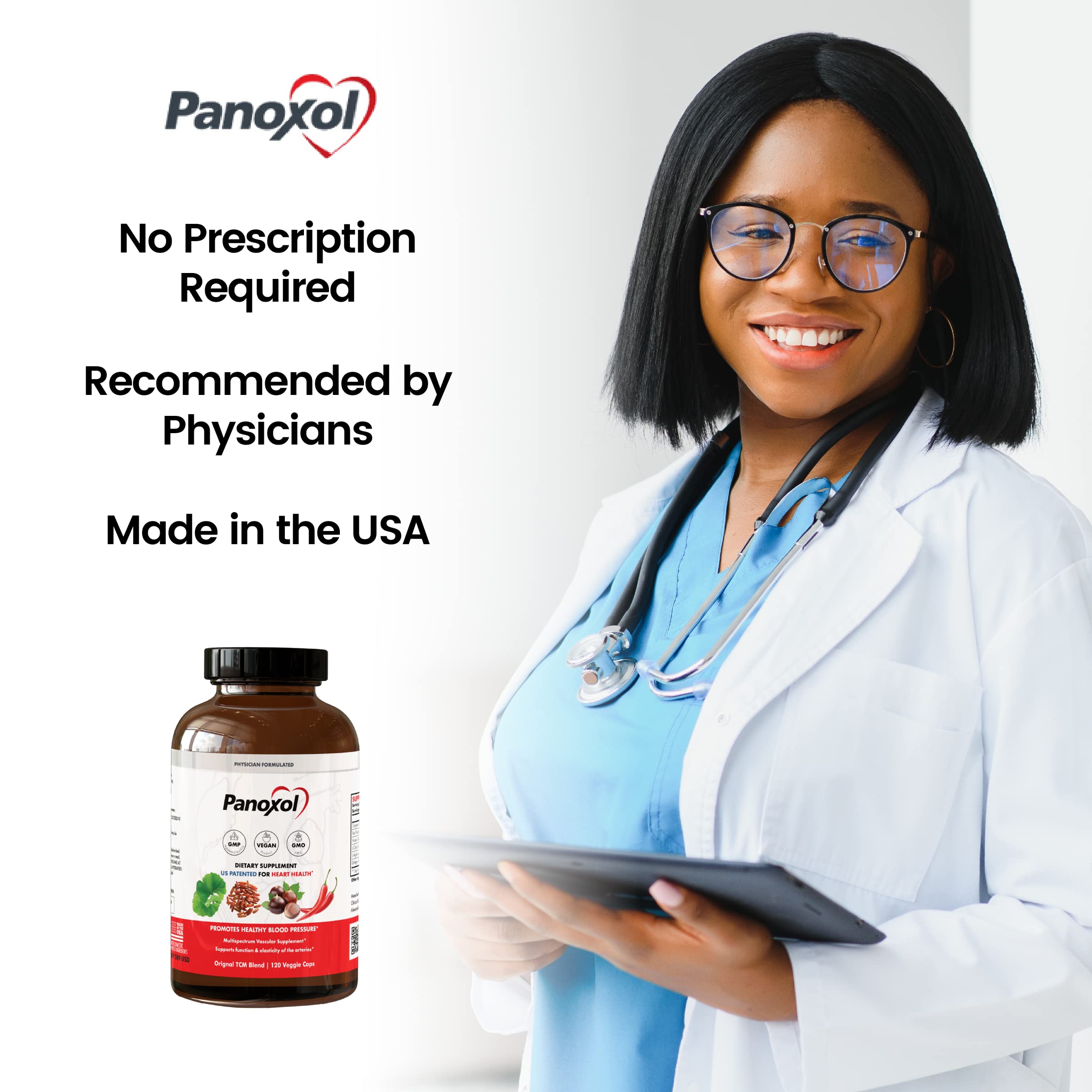 Panoxol ingredients L-arginine and L-citrulline for nitric oxide potential