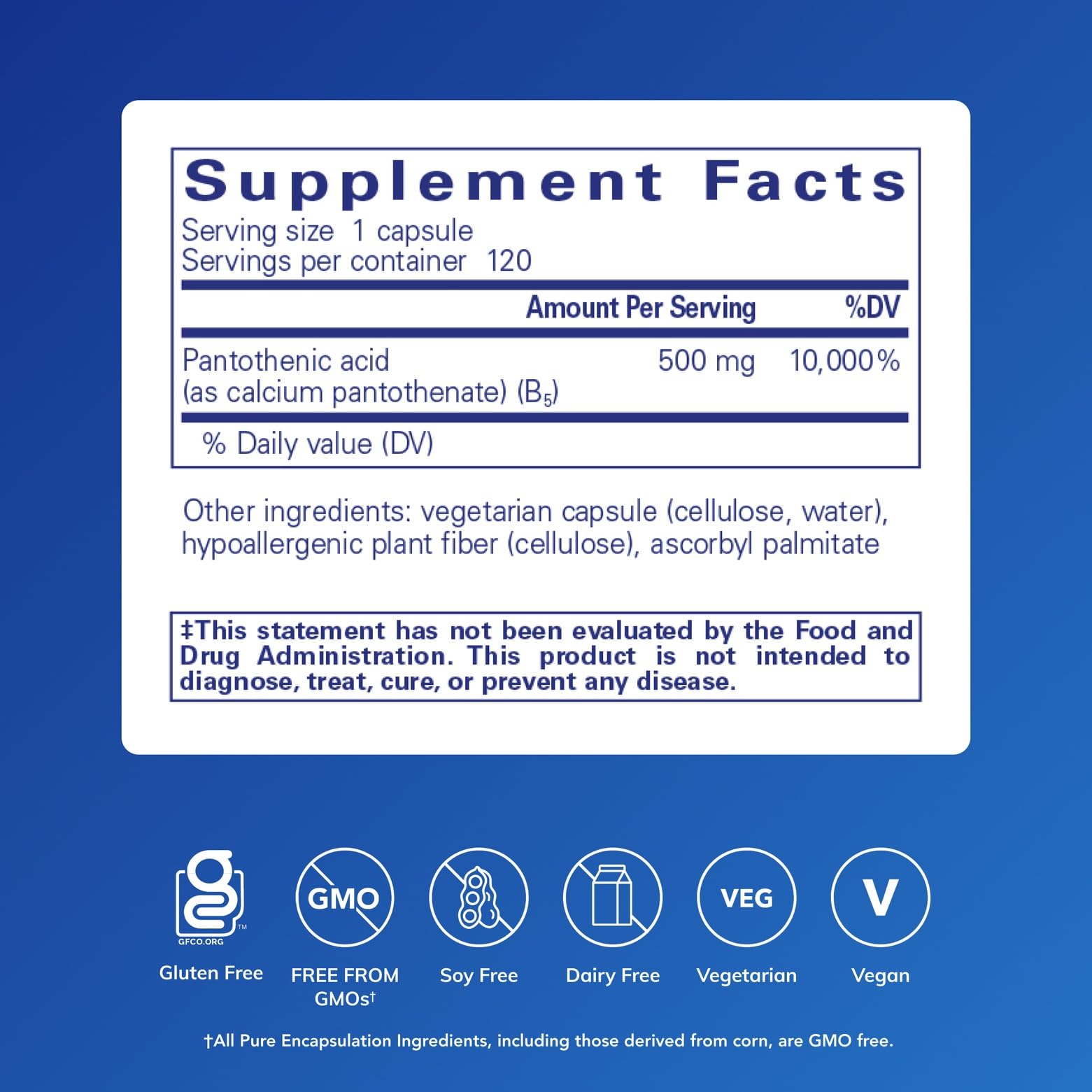 Pantothenic Acid capsules close-up highlighting smooth texture for everyday supplement routine.
