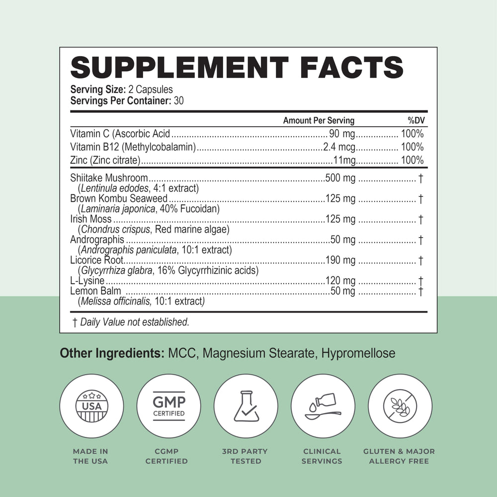 Papillex Simplix zinc indicates mineral support for immune function.