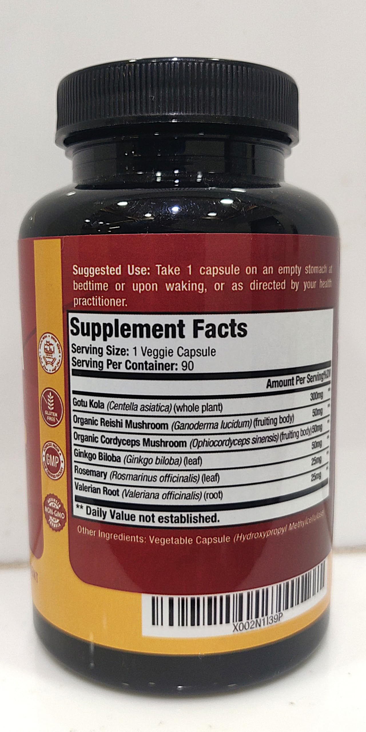 Papnami Gotu Kola Extract Capsules close-up highlights easy daily dosing