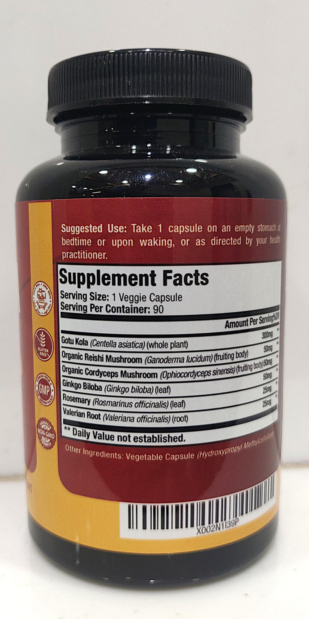 Papnami Gotu Kola Extract Capsules close-up highlights easy daily dosing