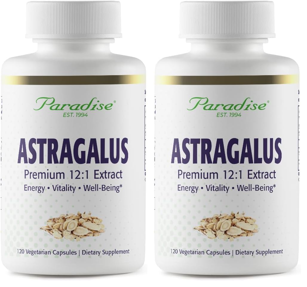 Paradise Herbs astragalus extract capsules for energy support and immune maintenance