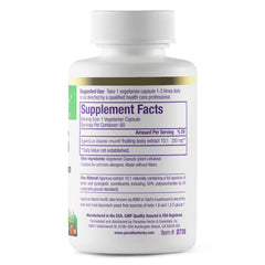 Paradise Herbs Beta Glucans capsules closeup—plant-based, non-GMO supplement